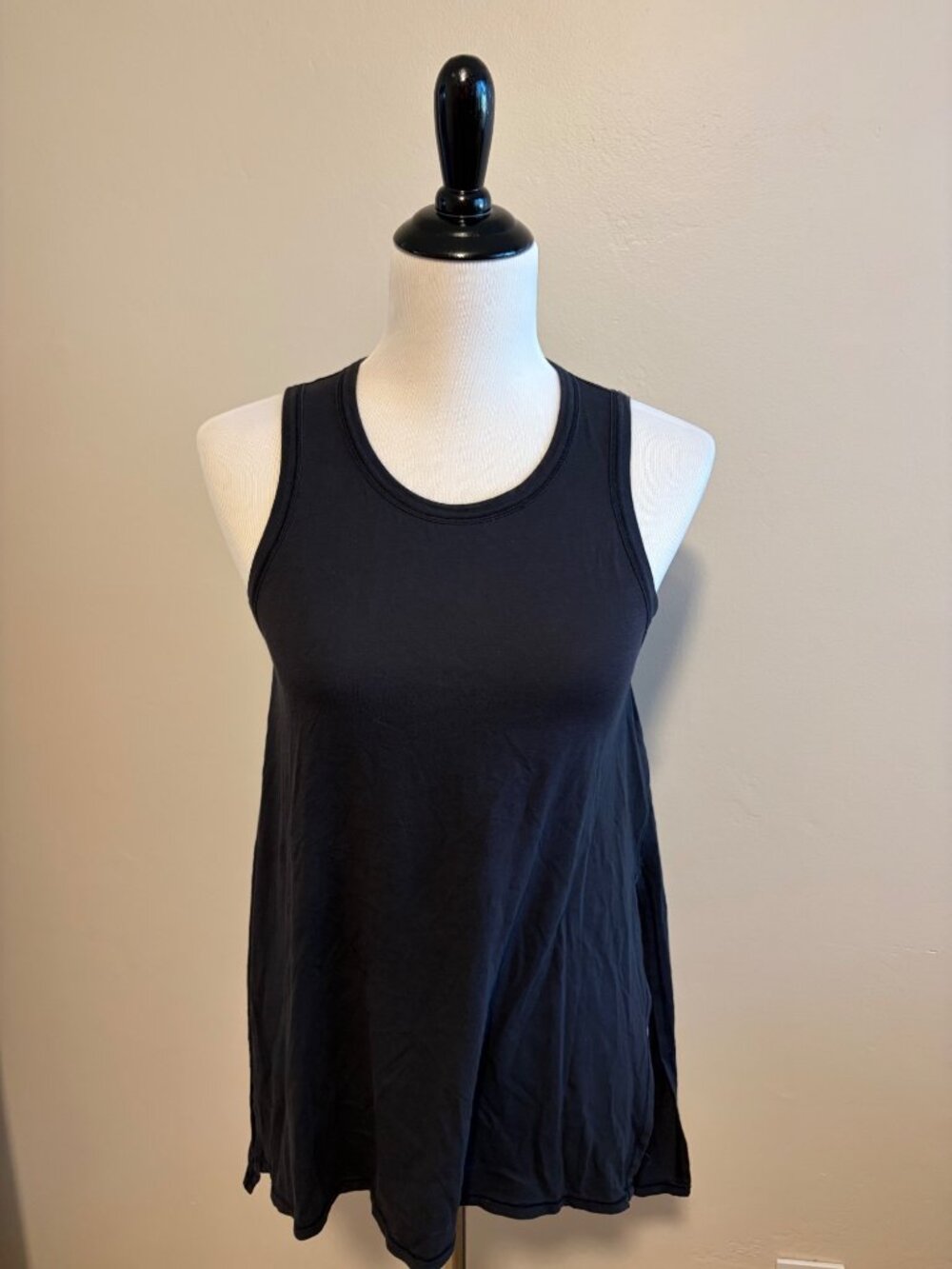 Lululemon Navy Blue Racerback Flowy Tank Top XS Pima Cotton Blend